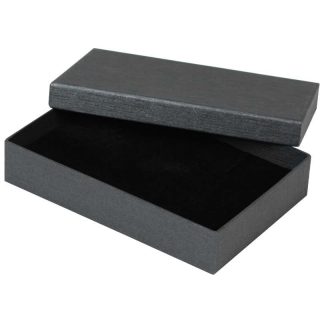 Kartoninė dėžutė grafito spalvos 108x158x32 mm