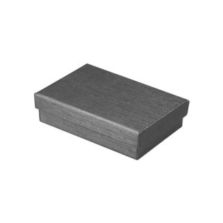 Kartoninė dėžutė grafito spalvos 54 x 74 x 15 mm žema
