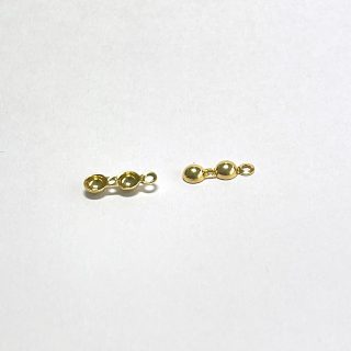 Mazgo paslėpėjas sidabrinis paauksuotas su žiedeliu 12.5 mm