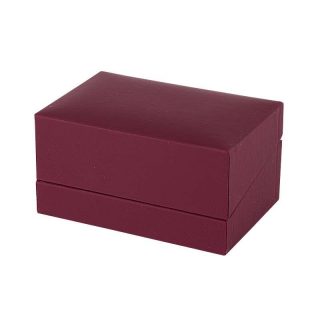 Dėžutė žiedams bordo 73x50x40 mm