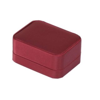 Dėžutė SATIN vestuviniams žiedams bordo 80x60x38 mm