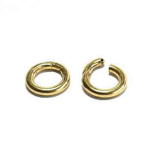 Užsegimas sidabrinis paauksuotas 16 mm
