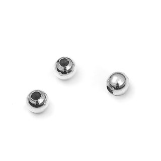 Sidabrinis burbuliukas su silikonu viduje ⌀ 4mm