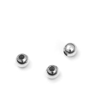 Sidabrinis burbuliukas su silikonu viduje ⌀ 5mm