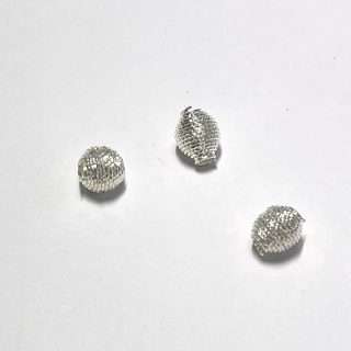 Burbuliukas sidabrinis dekoratyvinis iš vielos 6 mm