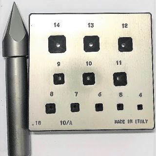 Kastų formuotuvas nuo 4 iki 14 mm kvadratas užapvalintas 17 °