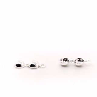 Mazgo paslėpėjas sidabrinis su žiedeliu 12.5 mm
