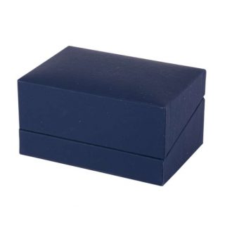 Dėžutė žiedams mėlyna 73x50x40 mm