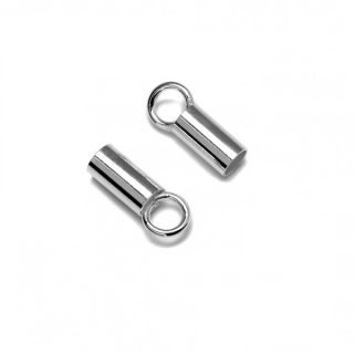 Užbaigimas virvutei sidabrinis 4.0 mm
